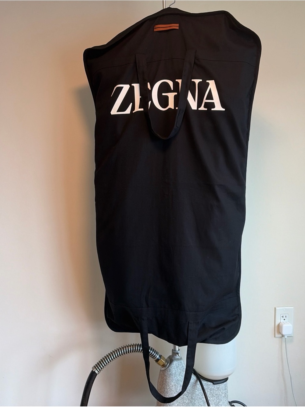 New Zegna Black Zippered Garment Bag